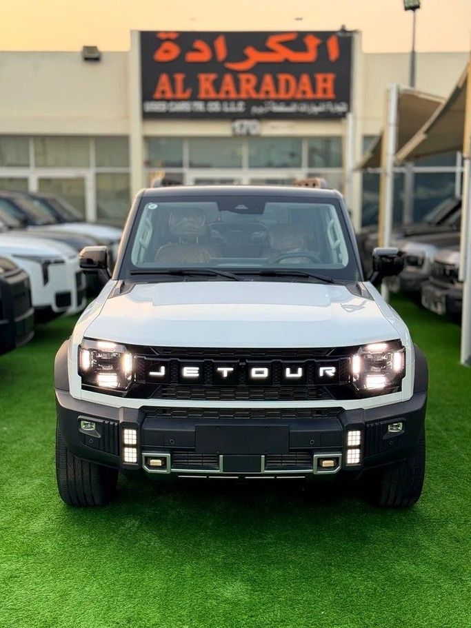 New Jetour T2, 2.0 l, 2025 in Sharjah by Almasar Used Cars, White color. Chinese Specs | AUTO.AE