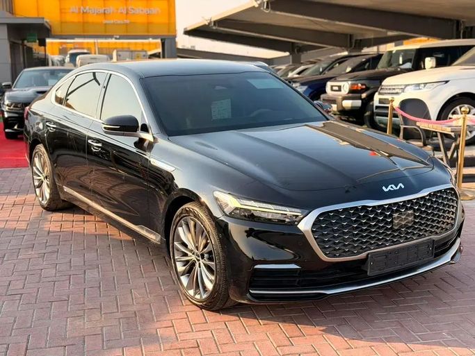 Used Kia K9 II (RJ) Facelift, 3.3 l, 2022 in Sharjah by Al majarah al sabaah used cars, Black color. Korean Specs | AUTO.AE