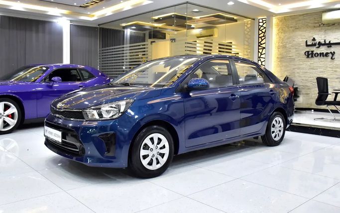 مستعملة Kia Pegas, 1.4 l, 2022 في في الشارقة من Honey Jidosha Used Cars Tr.، اللون أزرق داكن. مواصفات الخليج | AUTO.AE | إعلان #273356