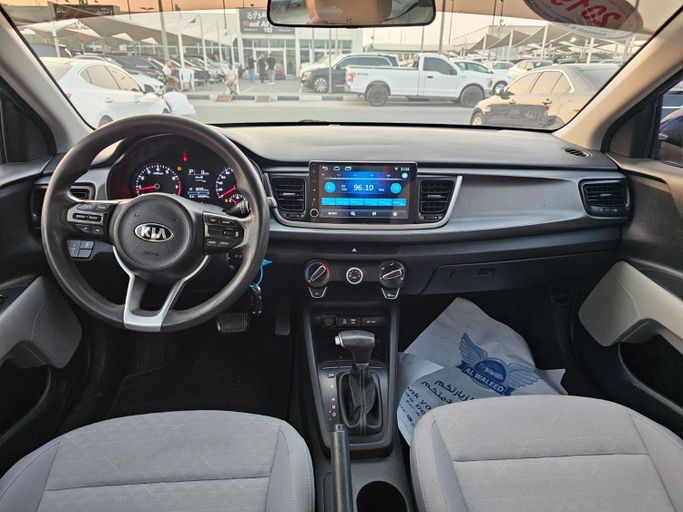 Used Kia Rio IV (Global market), 1.4 l, 2019 in Sharjah by Al Helal Al Abyadh Used Cars, Blue color. GCC Specs | AUTO.AE