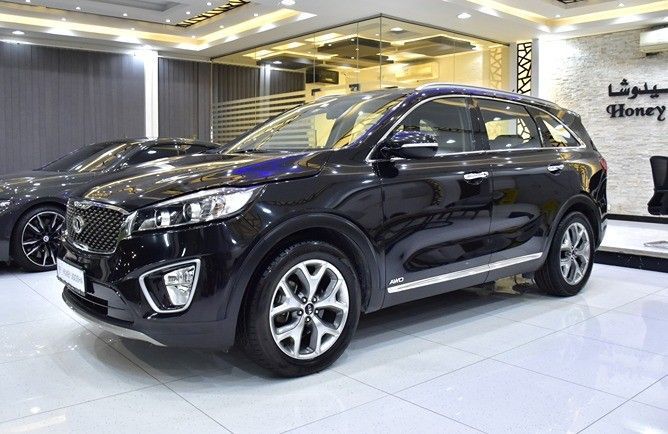 Used Kia Sorento III Prime, 3.3 l, 2016 in Sharjah by Honey Gidosha Used Cars Tr., Black color.  | AUTO.AE