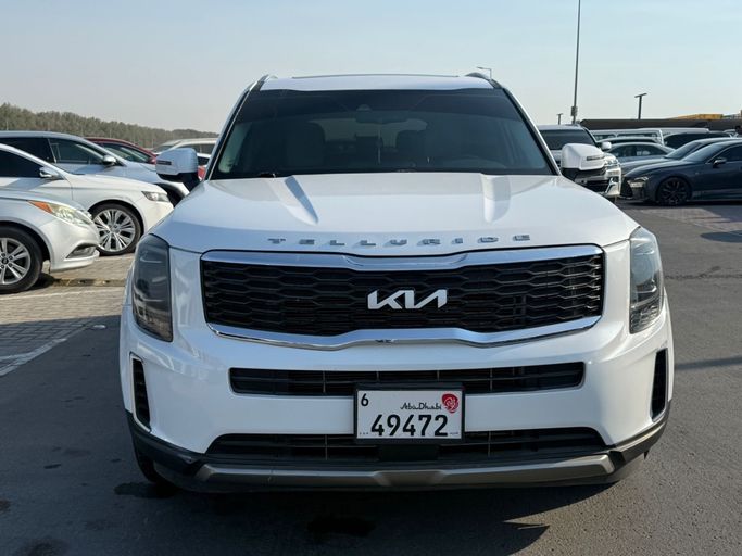 Used Kia Telluride I, 3.8 l, 2021 in Sharjah by FAROUK KHALAF, White color. American Specs | AUTO.AE | Listing #266676