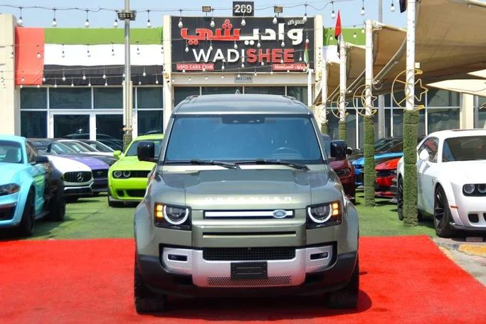 Used Land Rover Defender P400 II, 3.0 l, 2020 in Sharjah by Wadishee Used Cars, Green color. American Specs | AUTO.AE