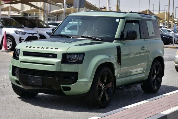 Used Land Rover Defender 90 II, 5.0 l, 2023 in Sharjah by Alfaris Used Cars, Green color. Other | AUTO.AE