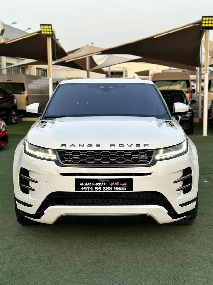 Used Land Rover Range Rover Evoque P300 II, 2.0 l, 2020 in Sharjah by Ahmad alkhodari Motors, White color. GCC Specs | AUTO.AE