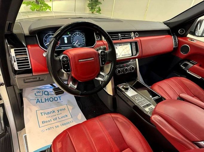 Used Land Rover Range Rover Long IV, 5.0 l, 2016 in Sharjah by Ayoon Alhoot Motors, Silver color. GCC Specs | AUTO.AE