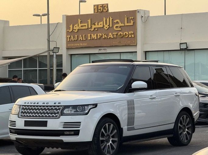 Used Land Rover Range Rover P510 IV, 5.0 l, 2014 in Sharjah by Titanium Used Cars, White color. GCC Specs | AUTO.AE
