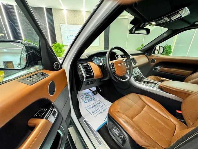 Used Land Rover Range Rover Sport P510e II, 5.0 l, 2016 in Sharjah by Ayoon Alhoot Motors, White color. GCC Specs | AUTO.AE