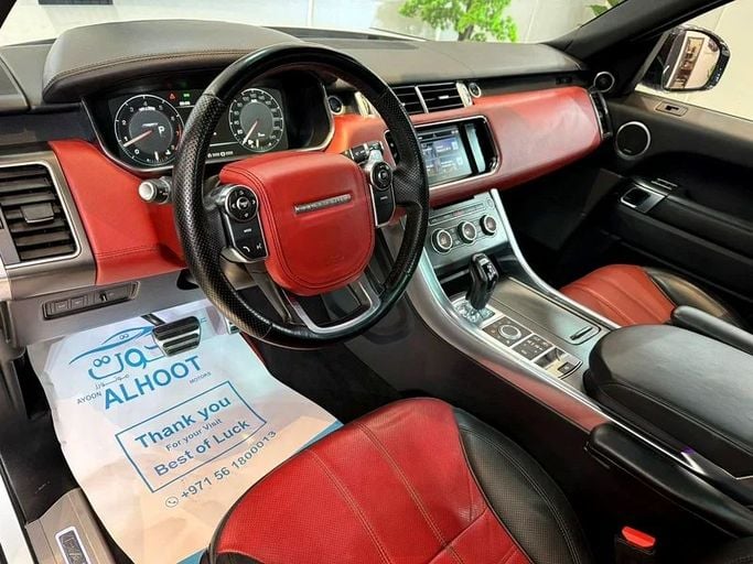 Used Land Rover Range Rover Sport P400 MHEV II Facelift, 3.0 l, 2017 in Sharjah by Ayoon Alhoot Motors, White color. GCC Specs | AUTO.AE