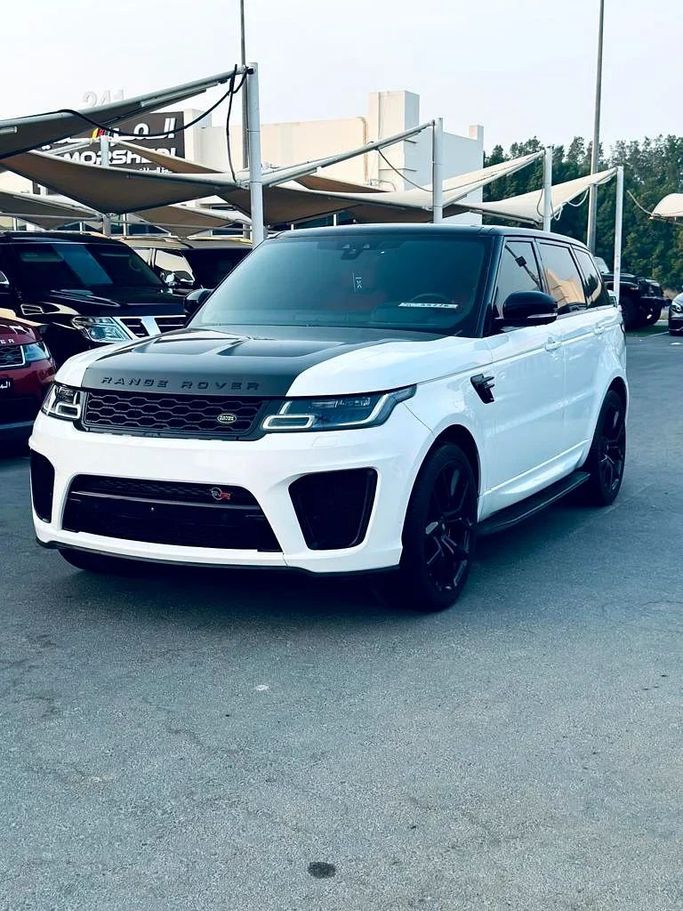 Used Land Rover Range Rover Sport II Facelift, 3.0 l, 2018 in Sharjah by Imad Younis Almani used Cars, White color. American Specs | AUTO.AE