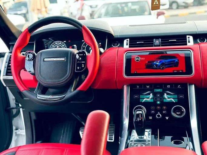 Used Land Rover Range Rover Sport II Facelift, 3.0 l, 2018 in Sharjah by Imad Younis Almani used Cars, White color. American Specs | AUTO.AE