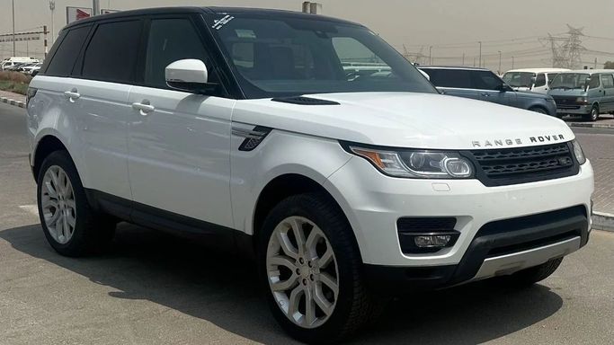 Used Land Rover Range Rover Sport P525 II Facelift, 5.0 l, 2017 in Sharjah by Abo Saif, White color. GCC Specs | AUTO.AE