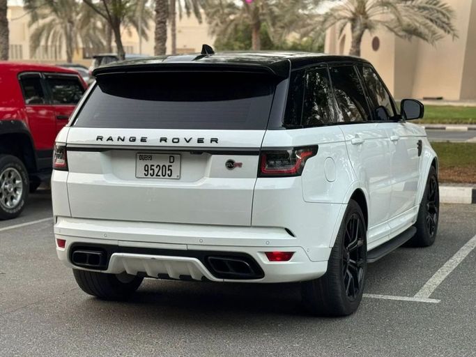 Used Land Rover Range Rover Sport SVR II Facelift, 5.0 l, 2019 in Sharjah by Nour Alnukhba Motors, White color. GCC Specs | AUTO.AE