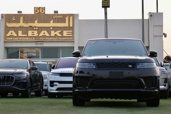 Подержанный Land Rover Range Rover Sport II Рестайлинг, 3.0 л, 2020 в Шардже от Al Bake Used Cars Черный цвет.  | AUTO.AE