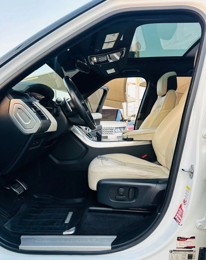 Used Land Rover Range Rover Sport P525 II Facelift, 5.0 l, 2020 in Sharjah by Titanium Used Cars, White color. Canadian Specs | AUTO.AE