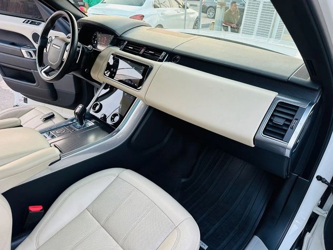 Used Land Rover Range Rover Sport P525 II Facelift, 5.0 l, 2020 in Sharjah by Titanium Used Cars, White color. Canadian Specs | AUTO.AE
