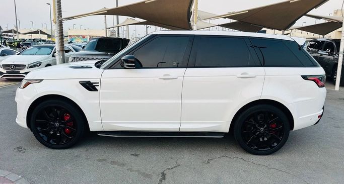 Used Land Rover Range Rover Sport P525 II Facelift, 5.0 l, 2020 in Sharjah by Titanium Used Cars, White color. Canadian Specs | AUTO.AE