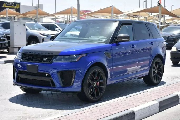 Used Land Rover Range Rover Sport SVR Carbon Fiber Edition II Facelift, 5 l, 2021 in Sharjah by Alfaris Used Cars, Blue color. Other | AUTO.AE