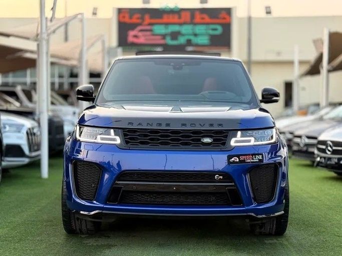 Подержанный Land Rover Range Rover Sport SVR II Рестайлинг, 5.0 л, 2020 в Шардже от Speed Line Used Cars Синий цвет. Европейская | AUTO.AE
