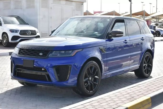 Подержанный Land Rover Range Rover Sport SVR II Рестайлинг, 5.0 л, 2019 в Шардже от Alfaris Used Cars Синий цвет. Other | AUTO.AE