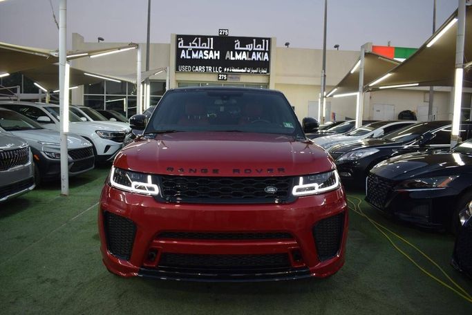 Used Land Rover Range Rover Sport P550e II, 5.0 l, 2014 in Sharjah by Al Masah Al Malakia, Red color. American Specs | AUTO.AE