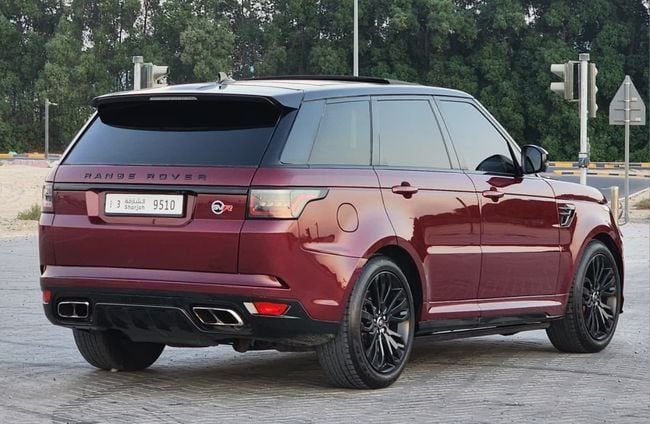 Подержанный Land Rover Range Rover Sport P340 II, 3.0 л, 2016 в Шардже от Nassem Al Sham Used Cars Красный цвет. Американская | AUTO.AE