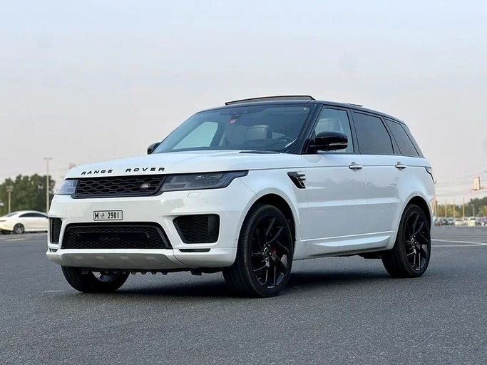 Used Land Rover Range Rover Sport P380 II Facelift, 3.0 l, 2019 in Sharjah by Rebou Alfakhama, White color. American Specs | AUTO.AE