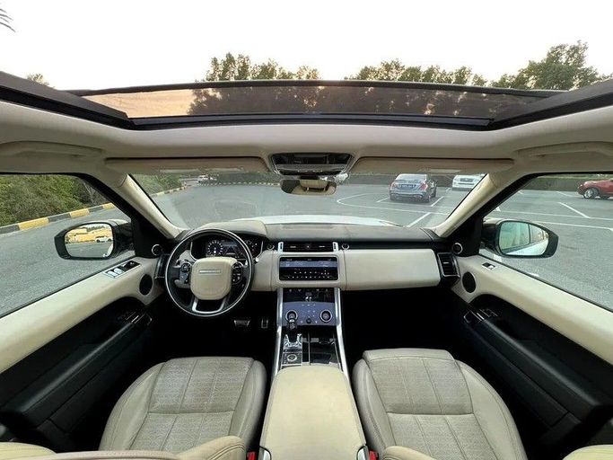 Used Land Rover Range Rover Sport P380 II Facelift, 3.0 l, 2019 in Sharjah by Rebou Alfakhama, White color. American Specs | AUTO.AE