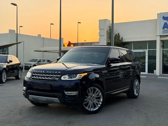 Used Land Rover Range Rover Sport P340 II, 3.0 l, 2016 in Sharjah by Al Wisam Al Malaki Used Cars, Navy Blue color. GCC Specs | AUTO.AE