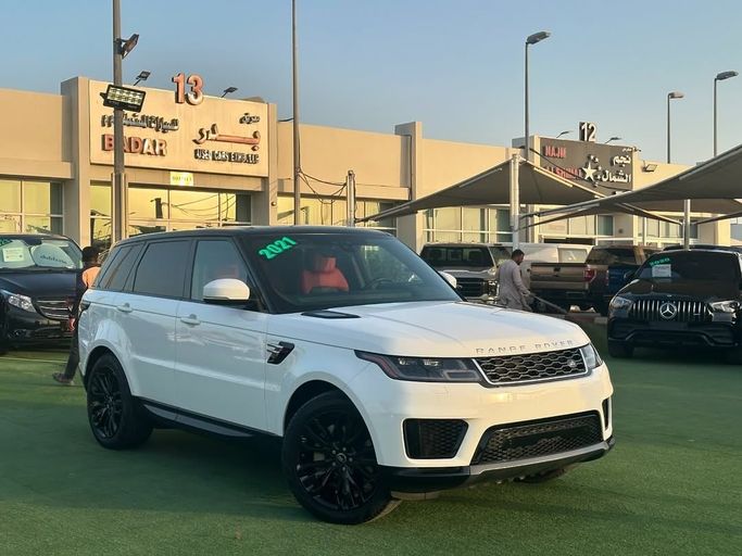 Used Land Rover Range Rover Sport D350 II Facelift, 3.0 l, 2021 in Sharjah by Badar Used Cars, White color.  | AUTO.AE