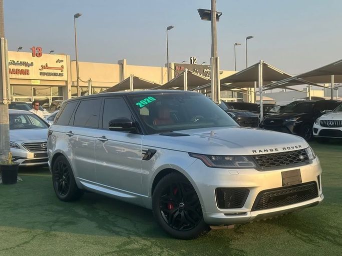 Used Land Rover Range Rover Sport P400 MHEV II Facelift, 3.0 l, 2020 in Sharjah by Badar Used Cars, Silver color.  | AUTO.AE