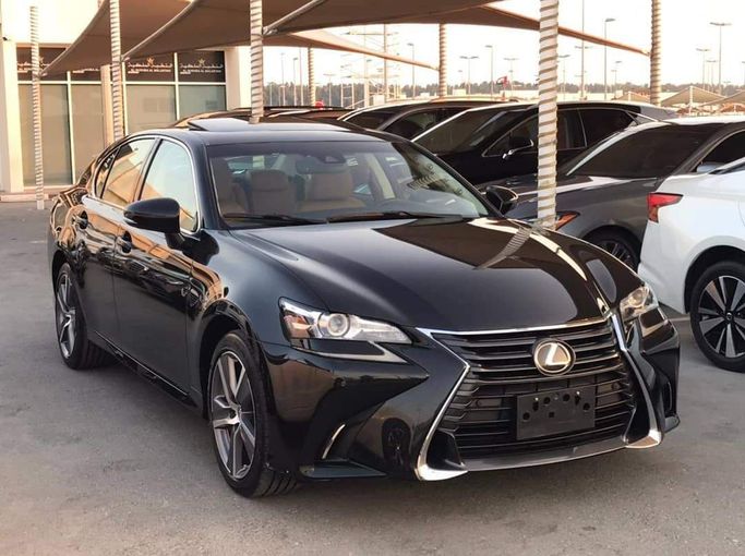 Used Lexus GS 350 IV Facelift, 3.5 l, 2018 in Sharjah by Al Nukhba Al Malakyah Used Cars, Black color. American Specs | AUTO.AE