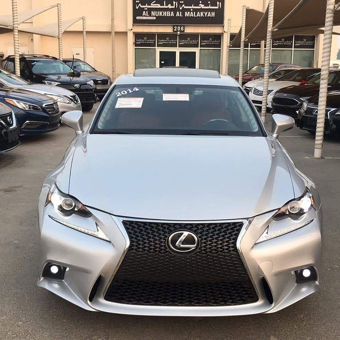 Used Lexus IS 350 III Facelift, 3.5 l, 2014 in Sharjah by Al Nukhba Al Malakyah Used Cars, Silver color. American Specs | AUTO.AE