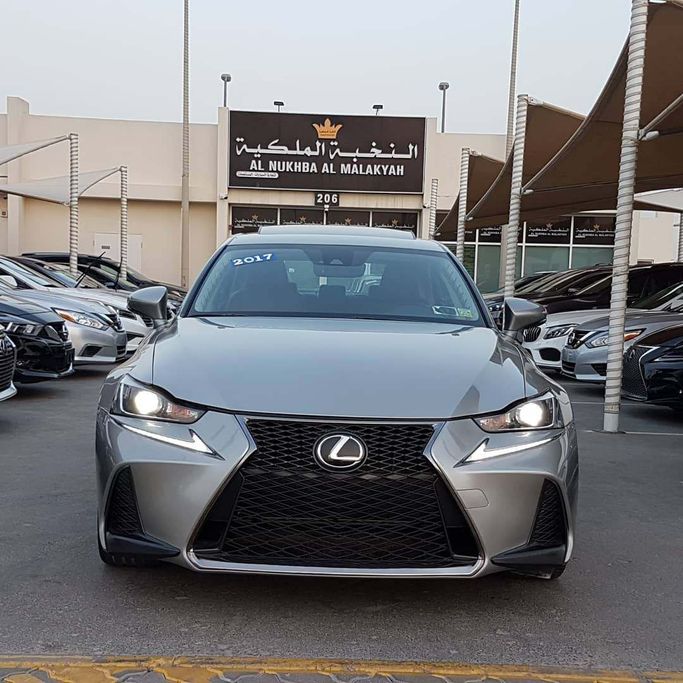 Used Lexus IS 300 III Facelift, 2.0 l, 2017 in Sharjah by Al Nukhba Al Malakyah Used Cars, Grey color. American Specs | AUTO.AE