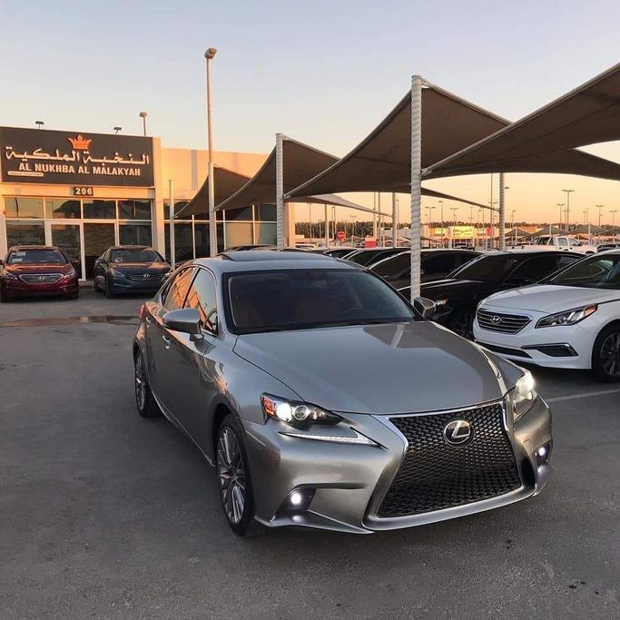 Used Lexus IS 300 III Facelift, 2.0 l, 2016 in Sharjah by Al Nukhba Al Malakyah Used Cars, Grey color. American Specs | AUTO.AE