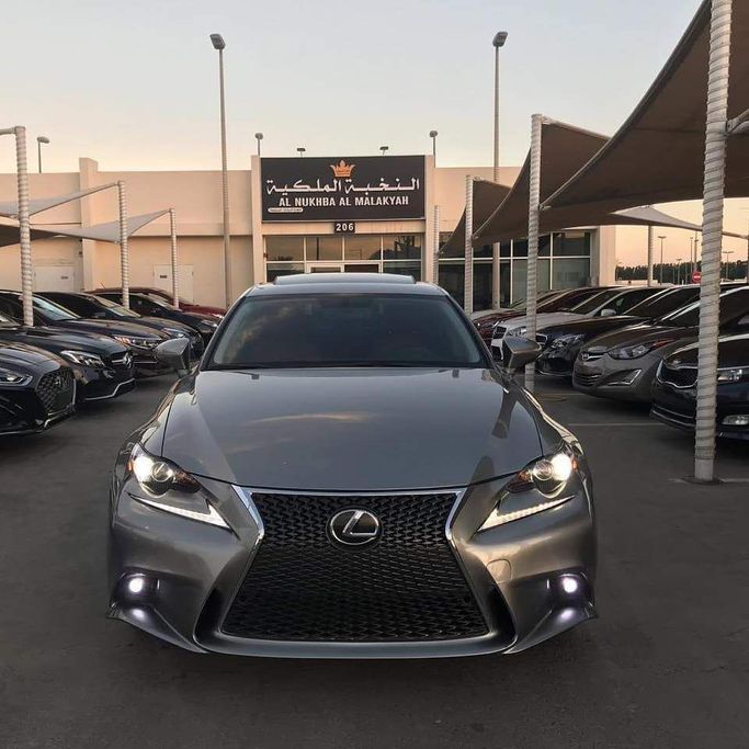 Used Lexus IS 300 III Facelift, 2.0 l, 2016 in Sharjah by Al Nukhba Al Malakyah Used Cars, Grey color. American Specs | AUTO.AE