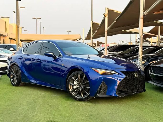 Used Lexus IS 350 III Facelift 2, 3.5 l, 2022 in UAE, Sharjah by Rebou Alfakhama, Blue color. American Specs | AUTO.AE | Listing #295800