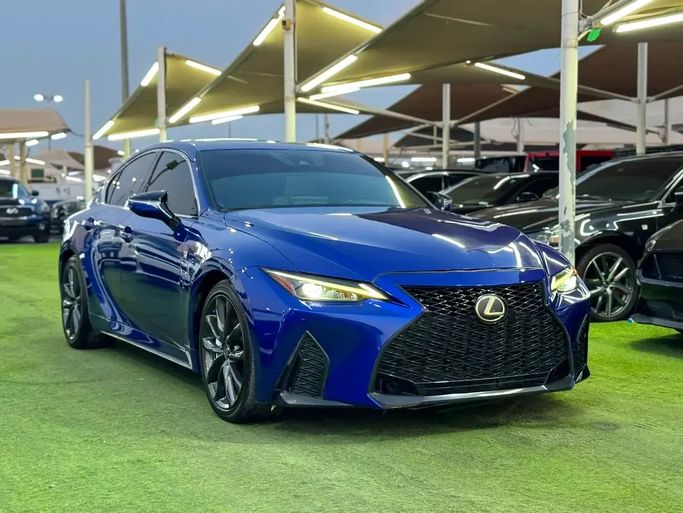 Used Lexus IS 350 III Facelift 2, 3.5 l, 2022 in UAE, Sharjah by Rebou Alfakhama, Blue color. American Specs | AUTO.AE | Listing #295800 — photo 2 of 17