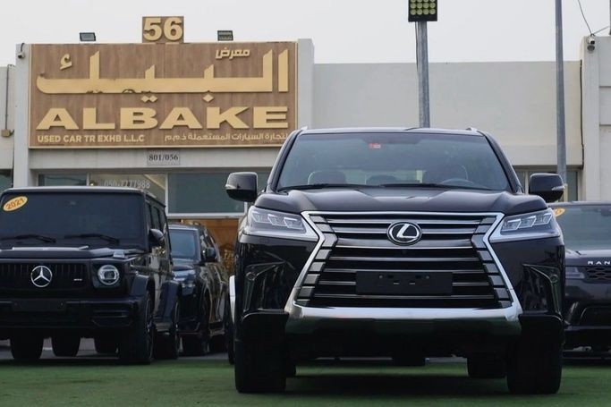 Подержанный Lexus LX 570 III Рестайлинг 2, 5.7 л, 2020 в Шардже от Al Bake Used Cars Черный цвет. GCC | AUTO.AE