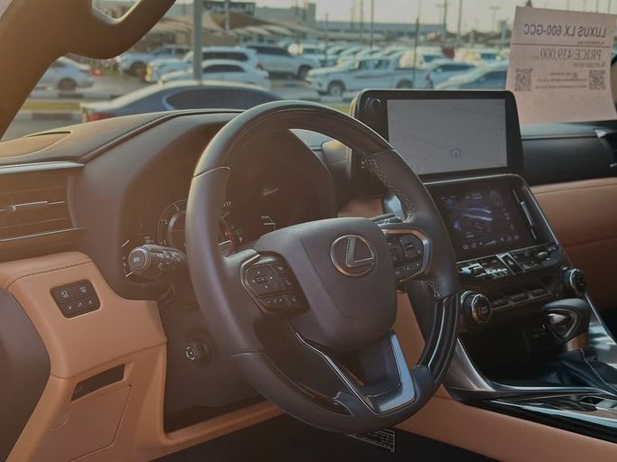 Used Lexus LX 600 IV, 3.4 l, 2024 in Sharjah by Badar Used Cars, White color.  | AUTO.AE