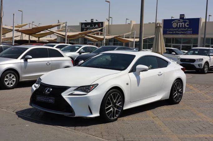 Used Lexus RC 200t I, 2.0 l, 2017 in UAE, Sharjah by OMC Used Cars, White color. American Specs | AUTO.AE | Listing #280065