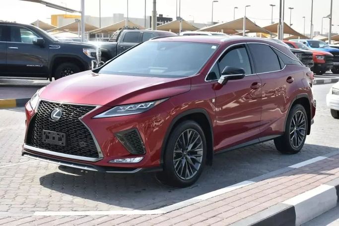 Used Lexus RX 350 IV Facelift, 3.5 l, 2022 in Sharjah by Alfaris Used Cars, Red color. Other | AUTO.AE