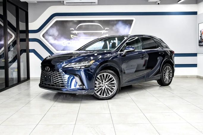 Used Lexus RX 350h V, 2.5 l, 2023 in Sharjah by Golden Desert Used Car, Navy Blue color.  | AUTO.AE | Listing #263175