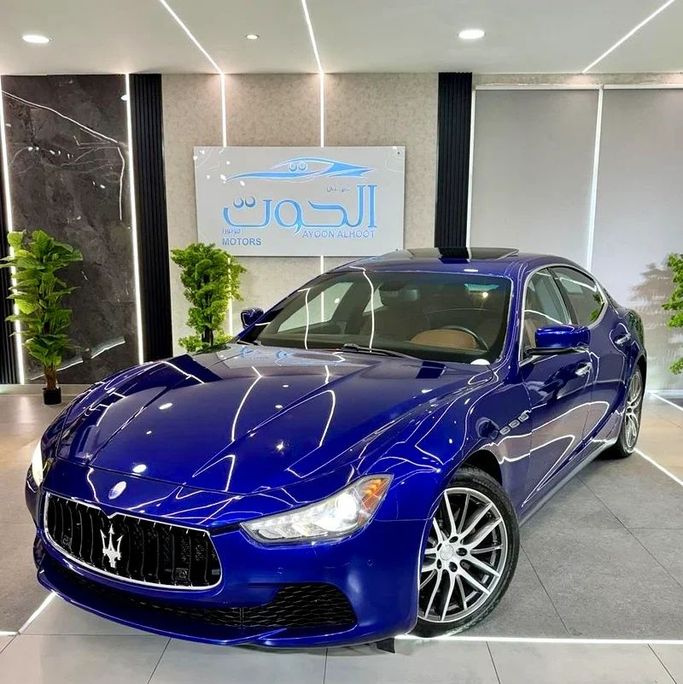 Подержанный Maserati Ghibli III, 3.0 л, 2015 в Шардже от Ayoon Alhoot Motors Синий цвет. GCC | AUTO.AE