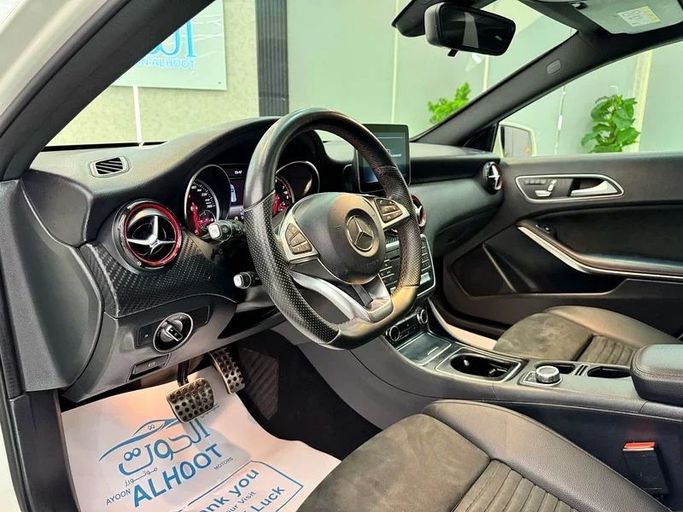 Used Mercedes-Benz A-Class AMG 45 AMG II (W177), 2.0 l, 2019 in Sharjah by Ayoon Alhoot Motors, White color. GCC Specs | AUTO.AE