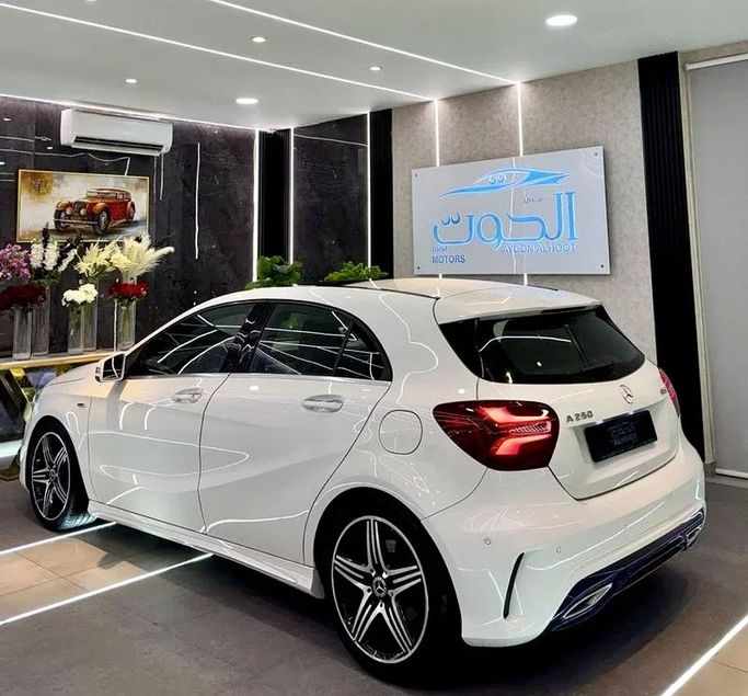 Used Mercedes-Benz A-Class AMG 45 AMG II (W177), 2.0 l, 2019 in Sharjah by Ayoon Alhoot Motors, White color. GCC Specs | AUTO.AE