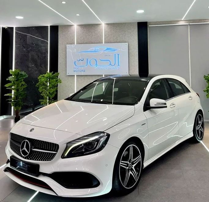 Used Mercedes-Benz A-Class AMG 45 AMG II (W177), 2.0 l, 2019 in Sharjah by Ayoon Alhoot Motors, White color. GCC Specs | AUTO.AE