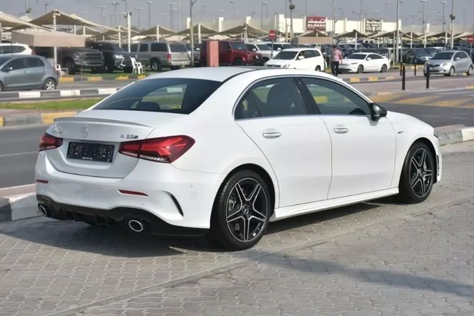 Used Mercedes-Benz A-Class AMG 35 AMG II (W177), 2.0 l, 2021 in Sharjah by Alfaris Used Cars, White color. Other | AUTO.AE