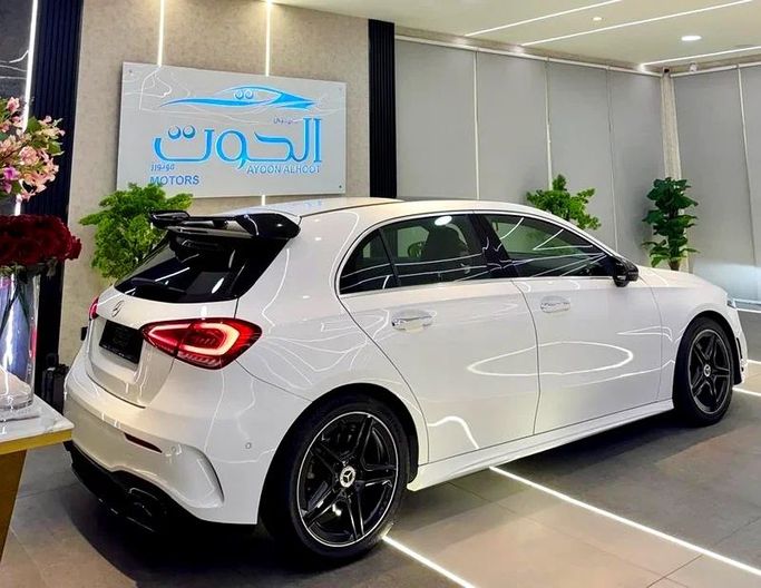 Used Mercedes-Benz A-Class 250 IV (W177), 2.0 l, 2020 in Sharjah by Ayoon Alhoot Motors, White color. GCC Specs | AUTO.AE