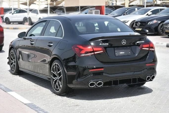 Used Mercedes-Benz A-Class 220 IV (W177), 2.0 l, 2021 in Sharjah by Alfaris Used Cars, Black color. Other | AUTO.AE